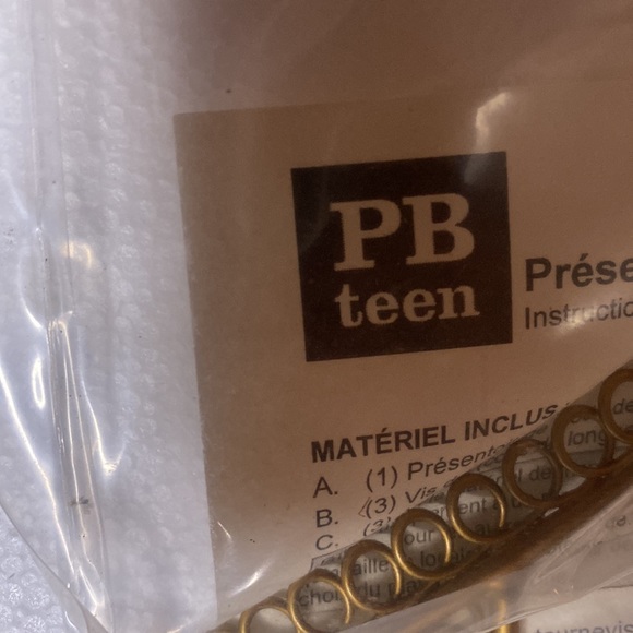 Pottery Barn Teen Gold Tone Metal Wire Wall “You are gold” text Jewelry Display - Picture 13 of 16